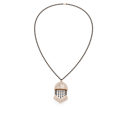 Dome Tassel Forever Lab Diamond Mangalsutra For Bride
