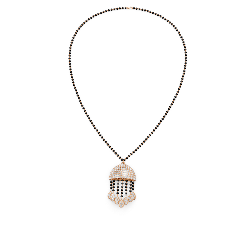 Dome Tassel Forever Lab Diamond Mangalsutra For Bride