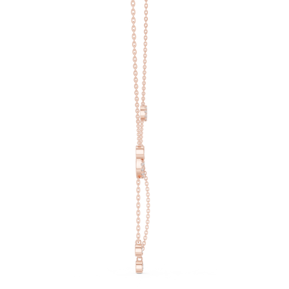 Lariat Drop Lab Diamond Necklace– Designer Charm Chain for Women | Luxury Elegant Jewelry for Gifting