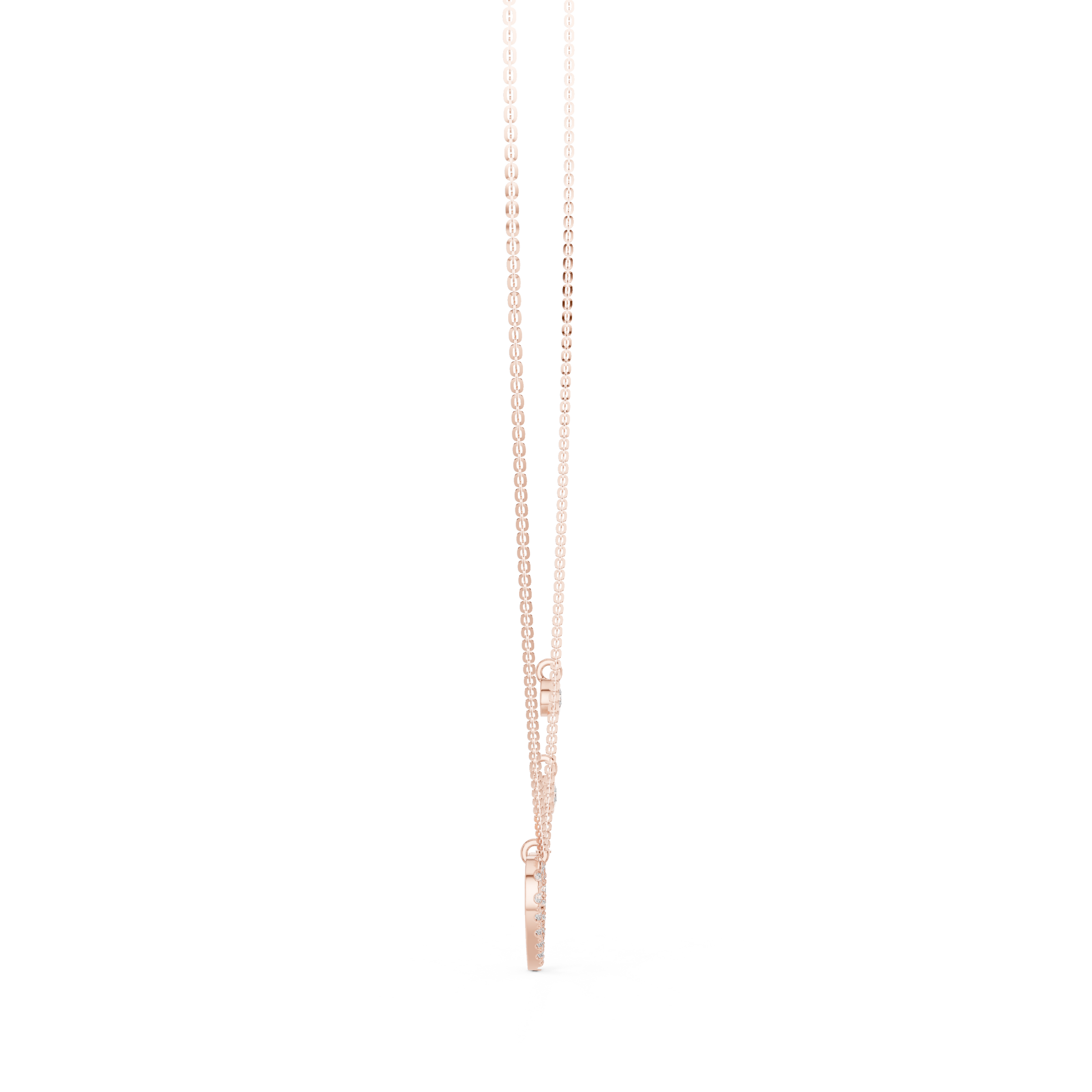 Heart Charm Lab Grown Diamond Necklace for Women | Love Pendant for Anniversary & Gift