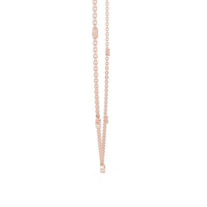 Dainty Lab Diamond Line Necklace Charms For Girls