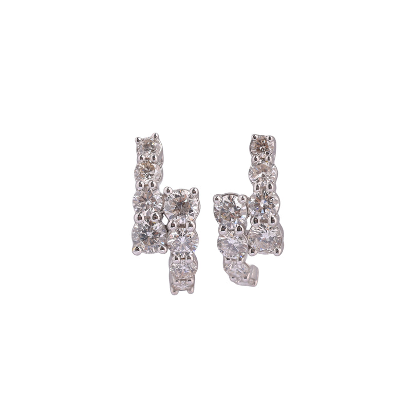 Signature Diamond Cluster Stud Earrings