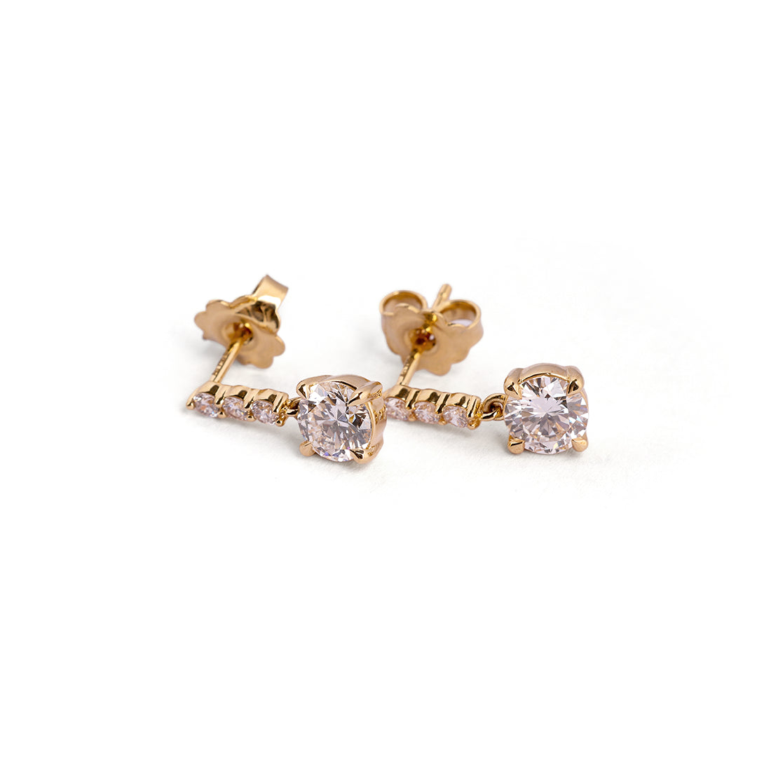 Classic Diamond Cluster Stud Earrings