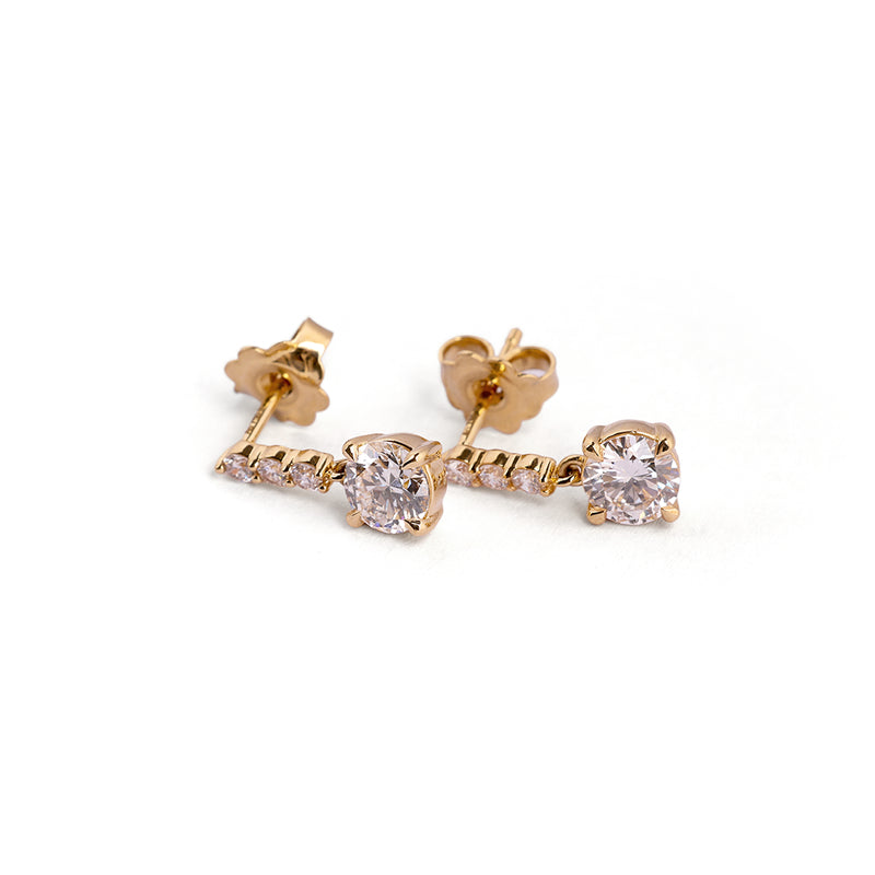 Classic Diamond Cluster Stud Earrings