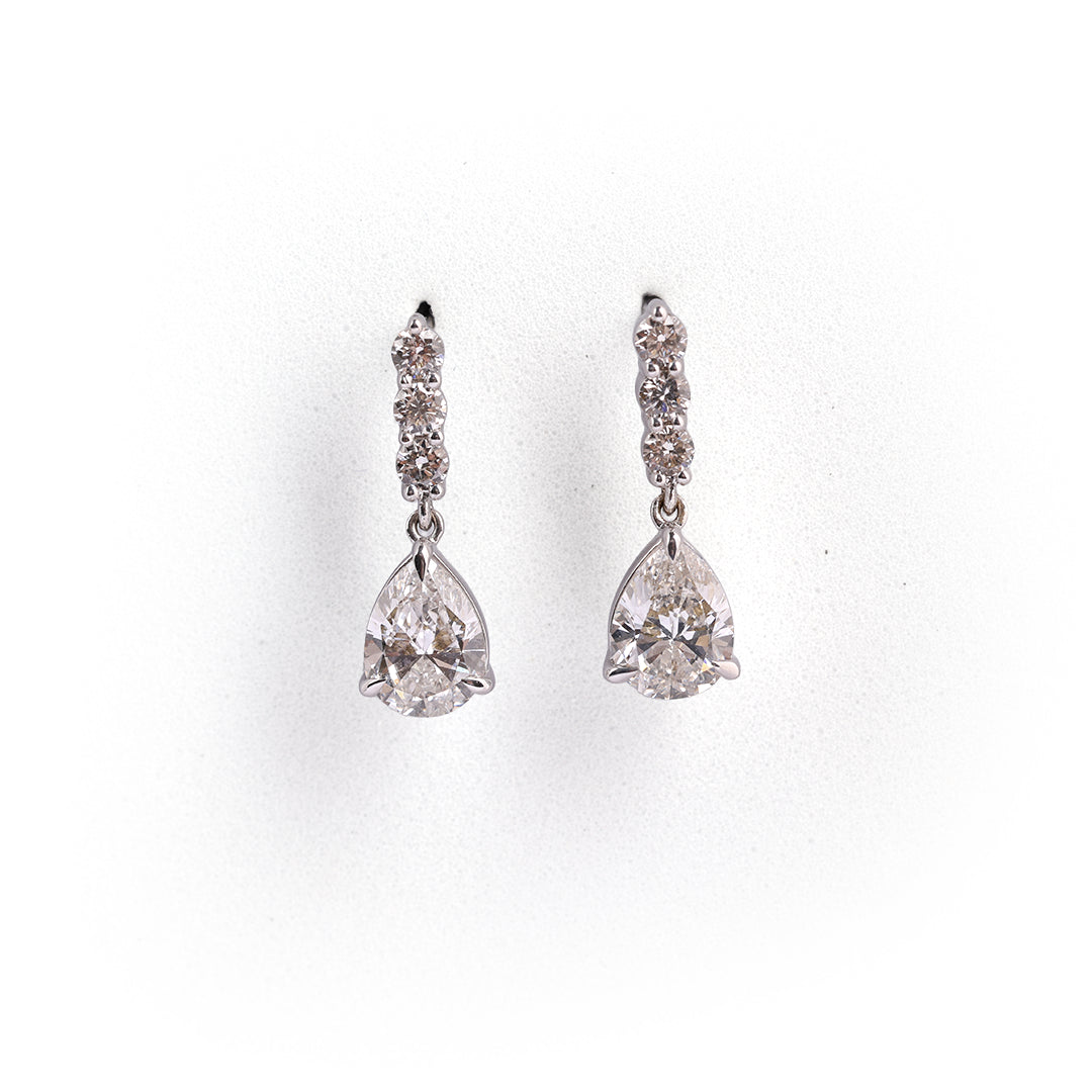 Radiance Diamond Cluster Stud Earrings