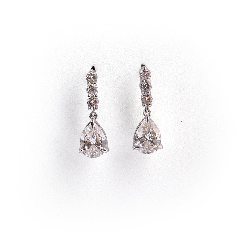 Radiance Diamond Cluster Stud Earrings