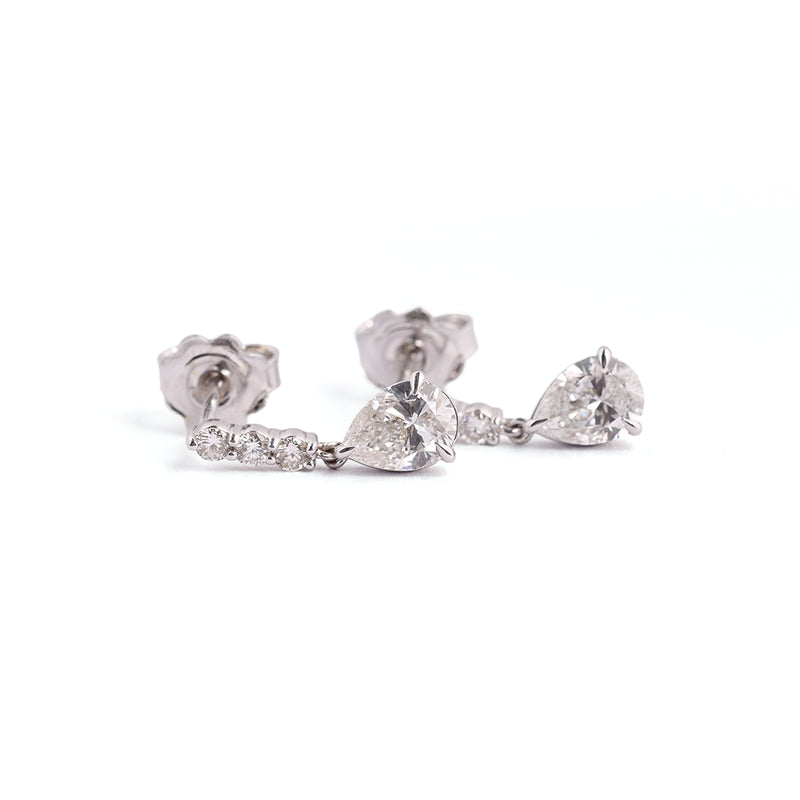 Radiance Diamond Cluster Stud Earrings