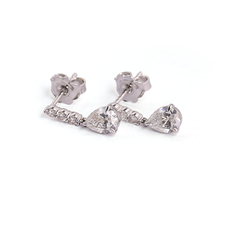 Radiance Diamond Cluster Stud Earrings