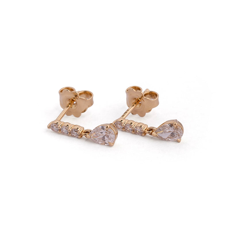 Lumière Diamond Cluster Stud Earrings