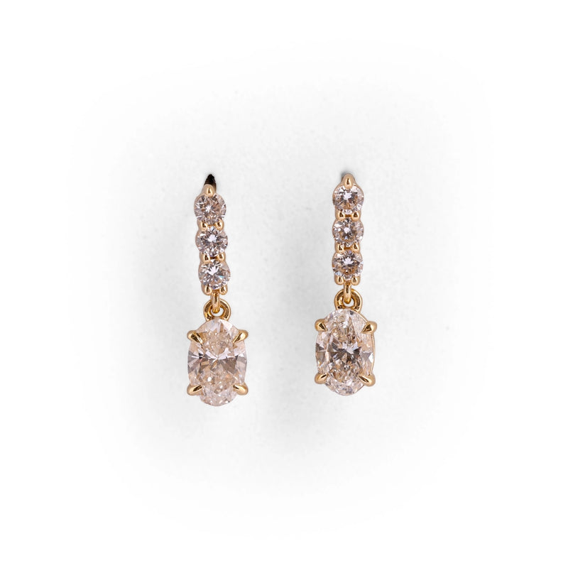 Celeste Diamond Cluster Stud Earrings