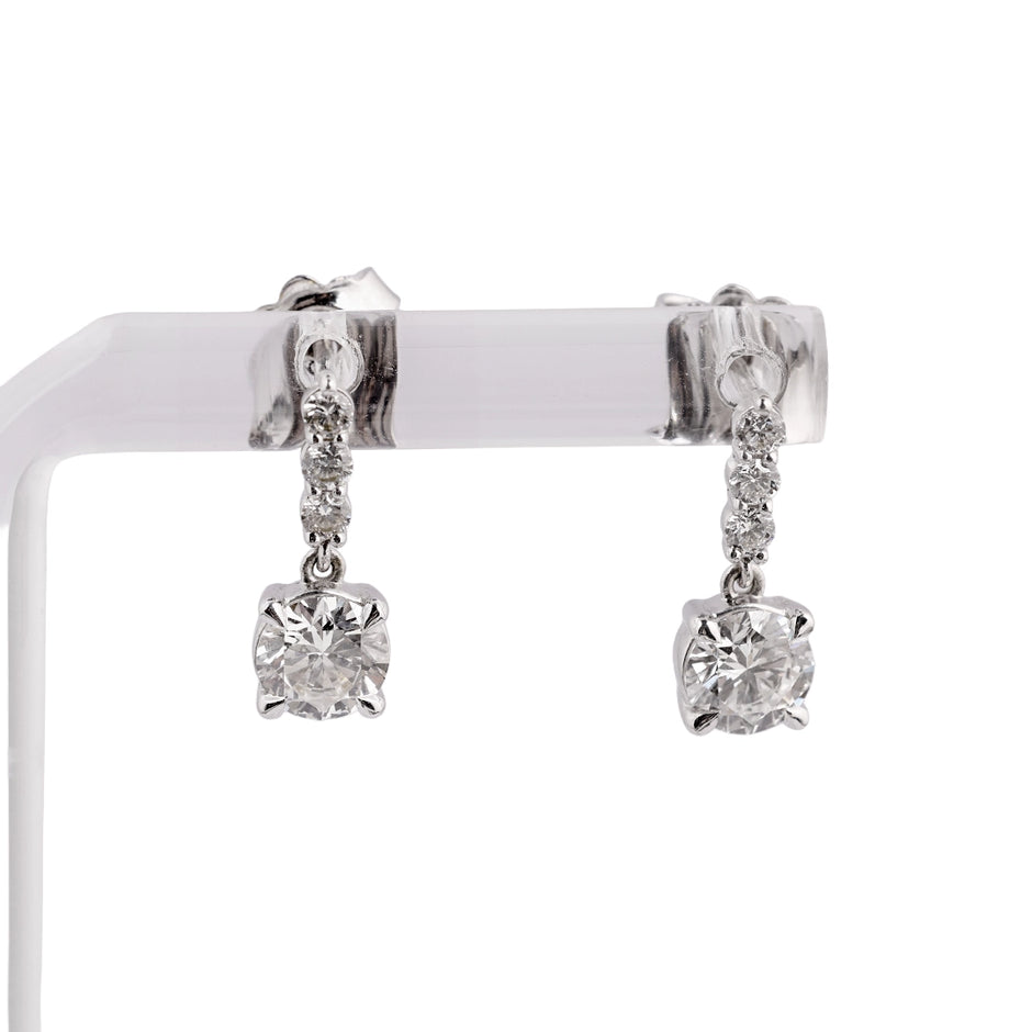 Astra Diamond Cluster Stud Earrings