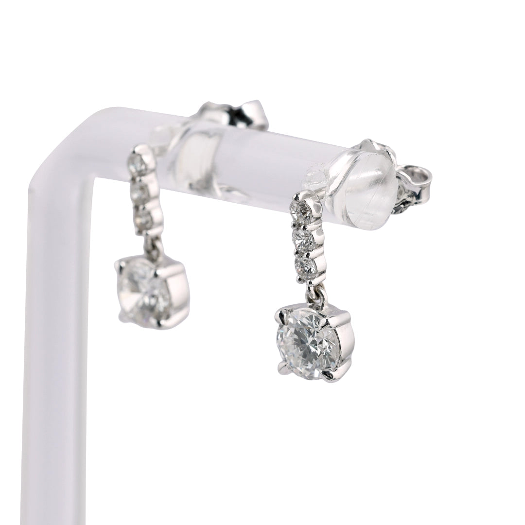 Astra Diamond Cluster Stud Earrings