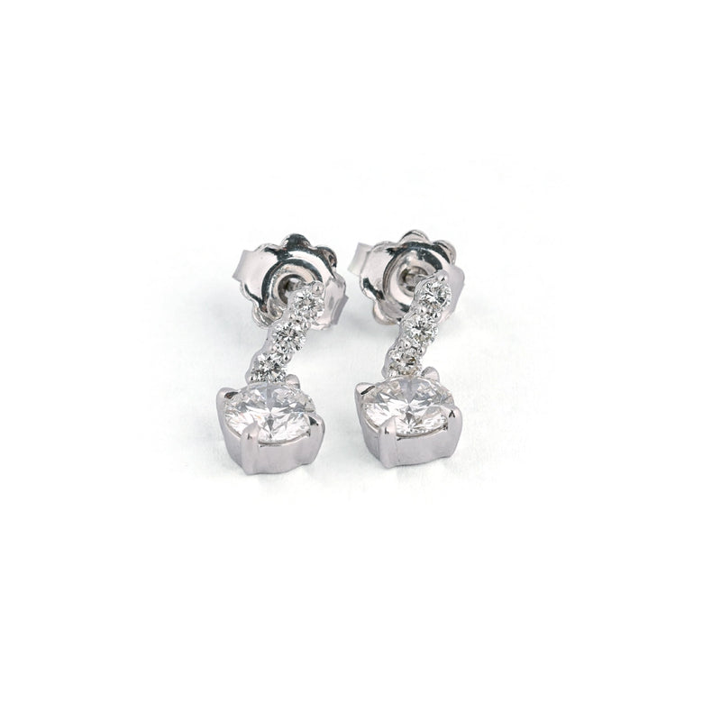 Astra Diamond Cluster Stud Earrings