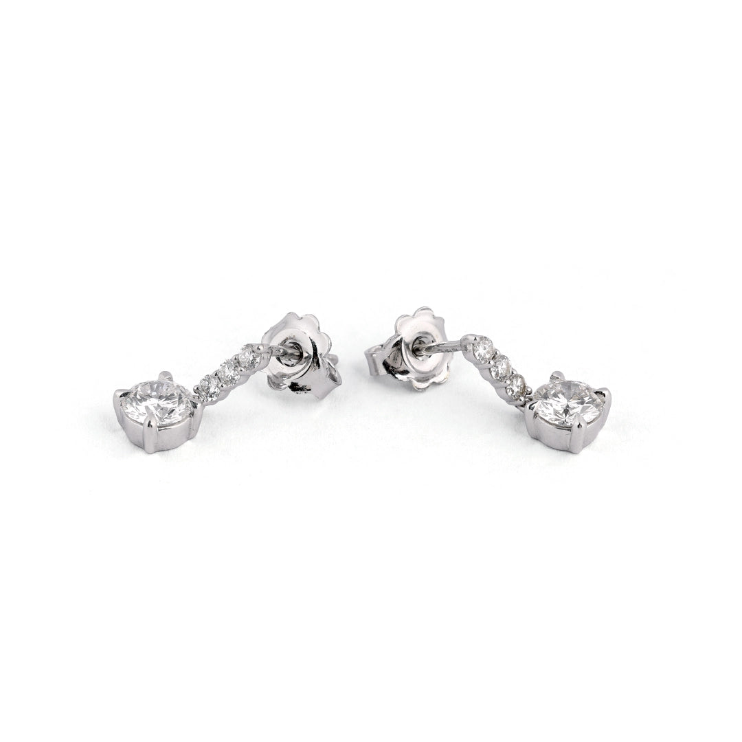 Astra Diamond Cluster Stud Earrings