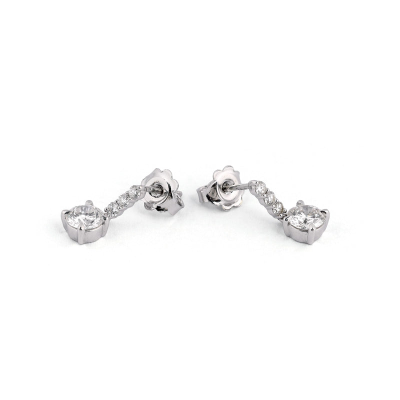 Astra Diamond Cluster Stud Earrings