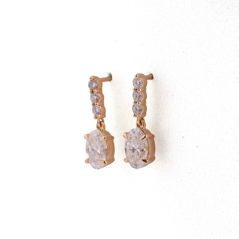 Aurette Diamond Cluster Stud Earrings