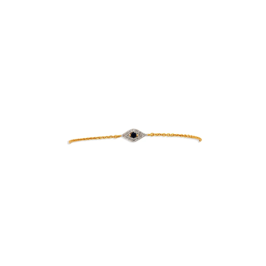 0.08 Carat Lab-Grown Diamond Bracelet with Colour Stones for Women - view 1