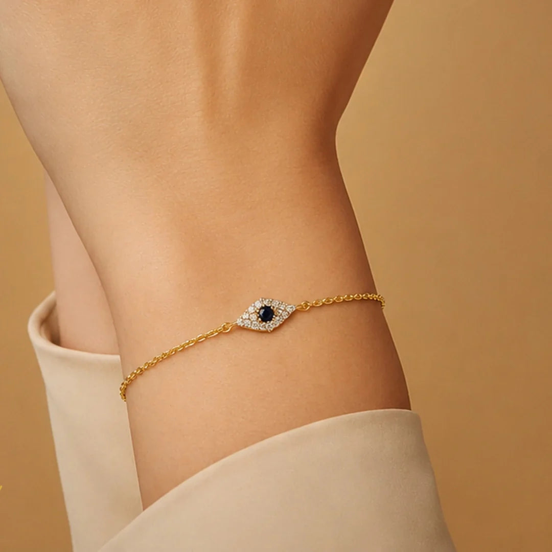0.08 Carat Lab-Grown Diamond Bracelet with Colour Stones for Women - view 3