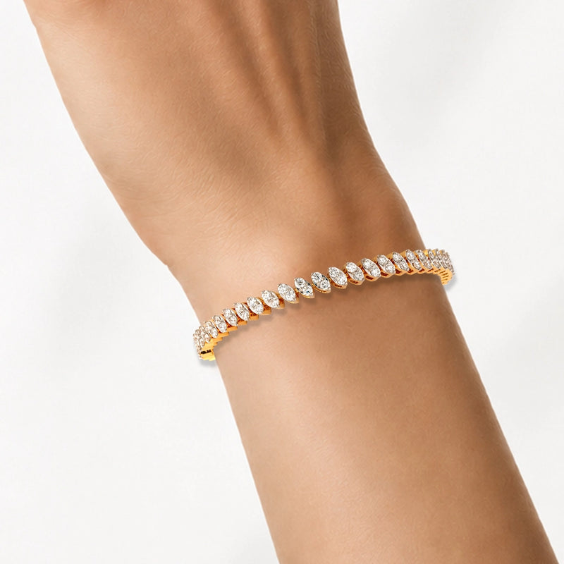 3.78 Carat Lab-Grown Diamond Bracelet for Women - view 4