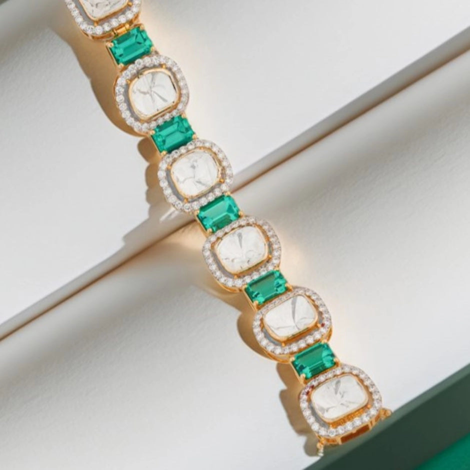 4.27 Carat Lab-Grown Diamond Bracelet with Colour Stones for Women - view 1