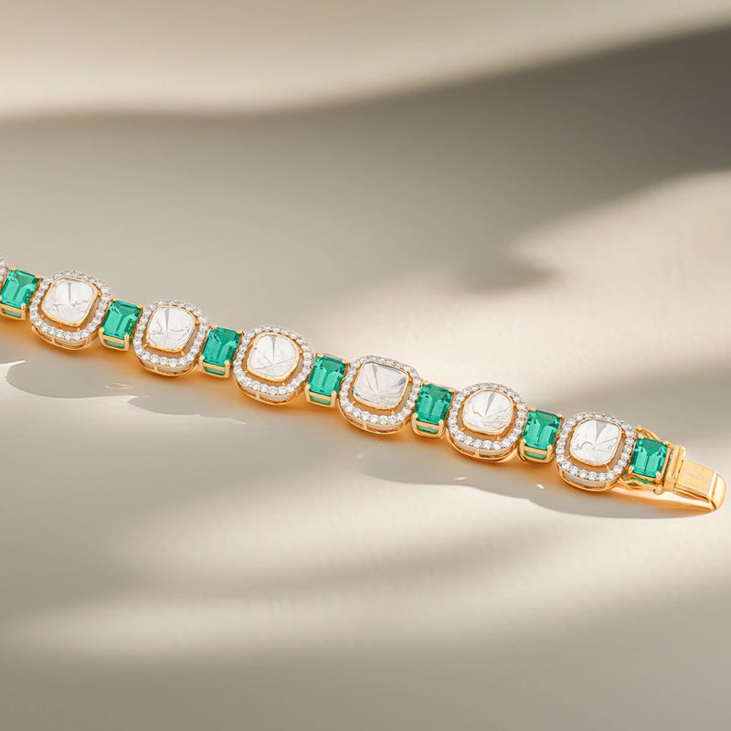 4.27 Carat Lab-Grown Diamond Bracelet with Colour Stones for Women - view 3