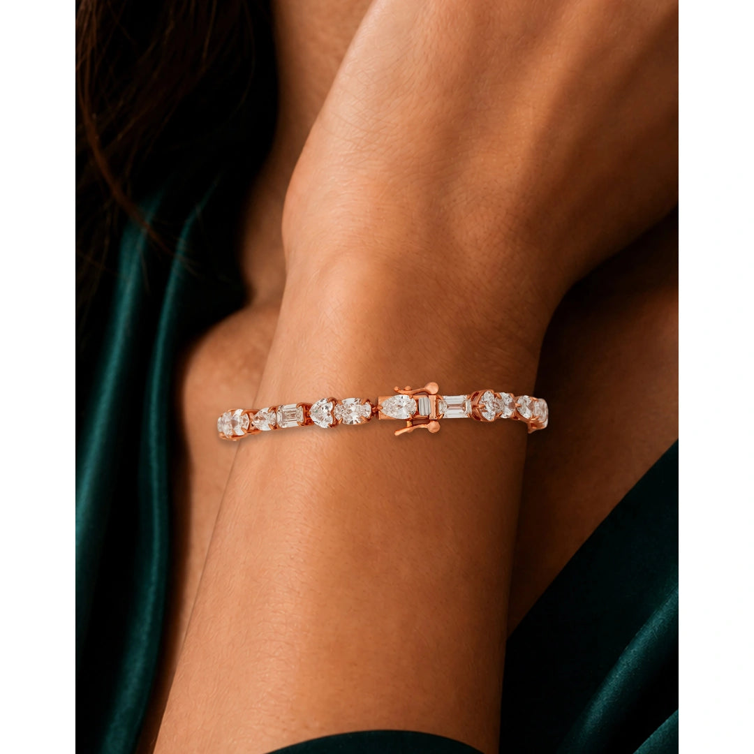 10.89 Carat Lab-Grown Diamond Bracelet for Women - view 3