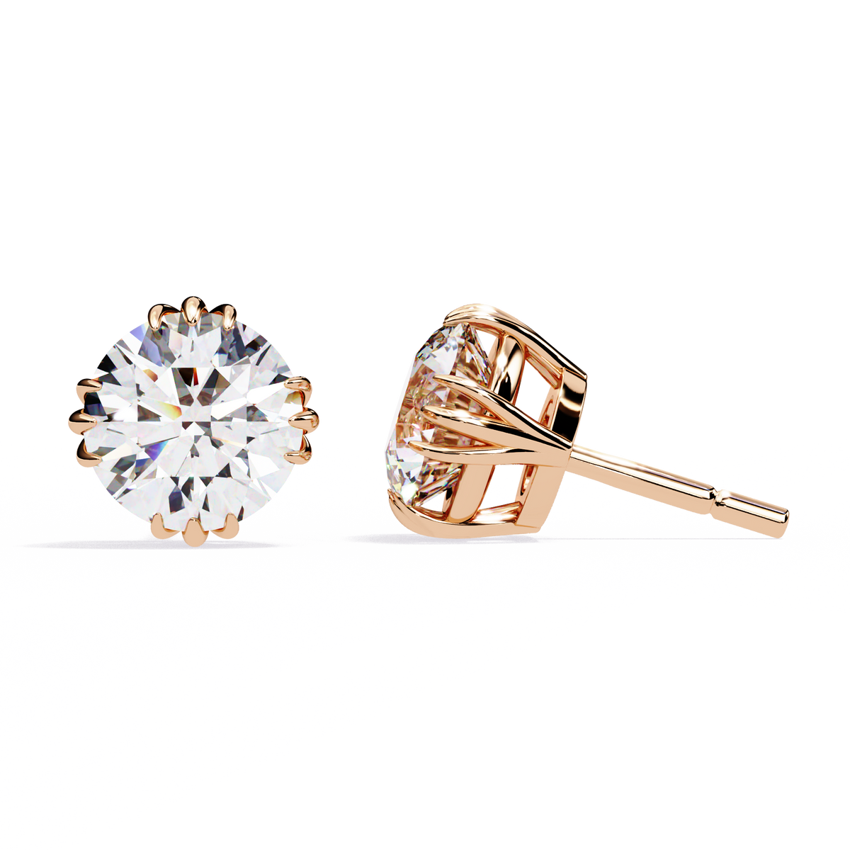 1.5 Carat Lab Diamonds Stud Earrings For Women