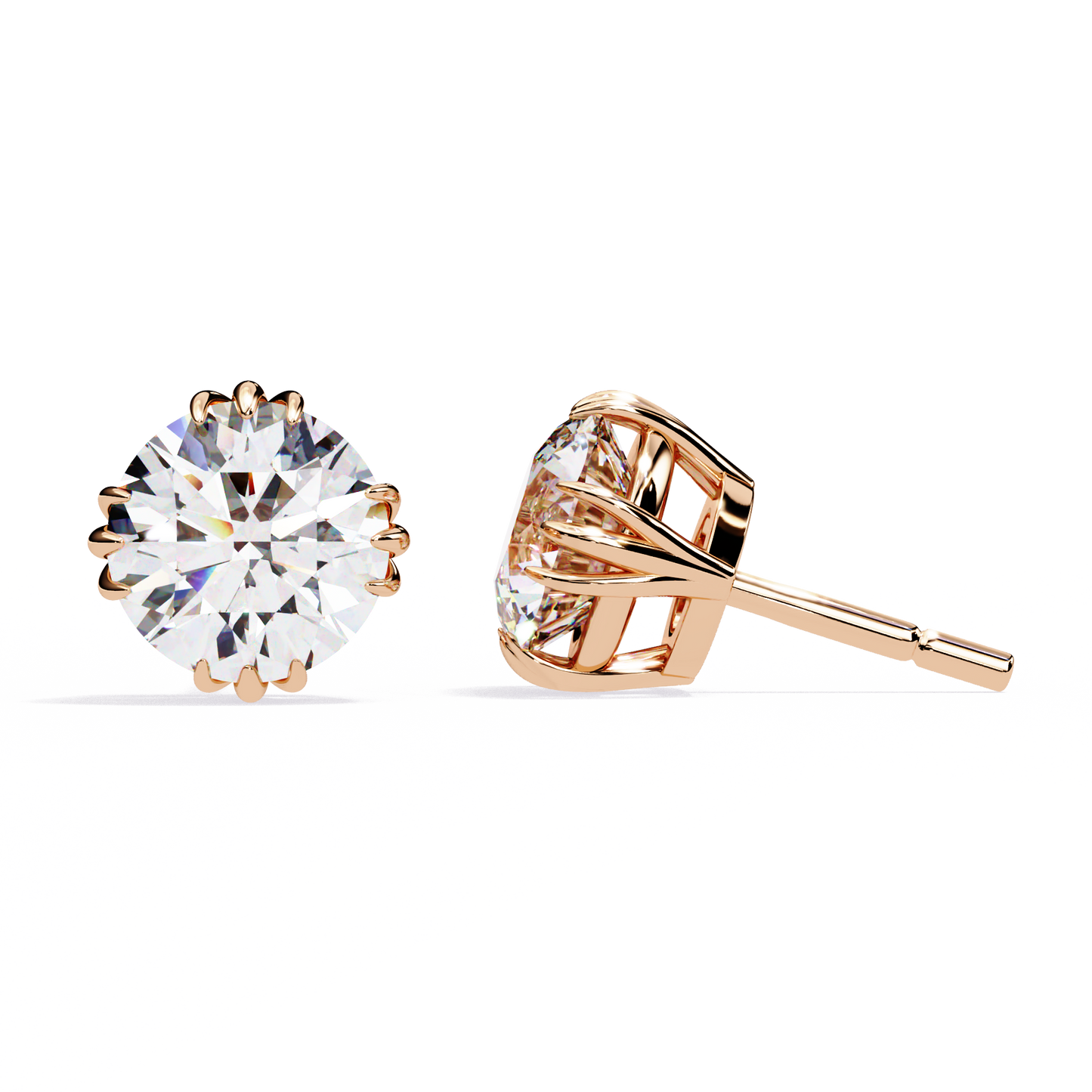 1.5 Carat Lab Diamonds Stud Earrings For Women