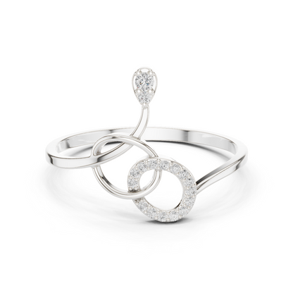 Infinity Knot Lab Grown Diamond Ring