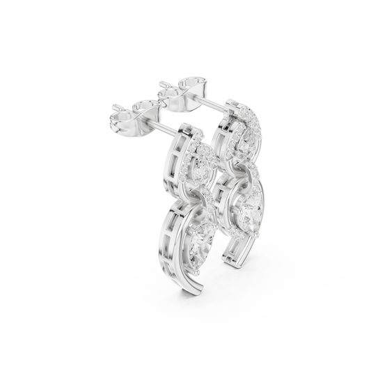 Angelic Beauty Curved Lab Diamond Earrings
