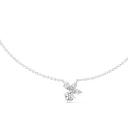 FloraLuxe Lab Diamond Pendant – Perfect Necklace For Teens & Women