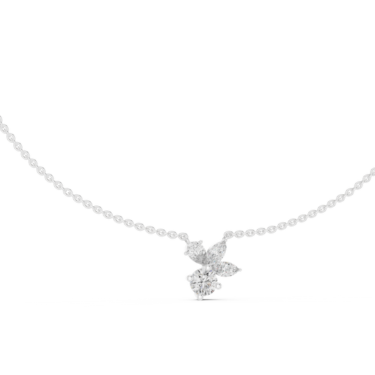 FloraLuxe Lab Diamond Pendant – Perfect Necklace For Teens & Women