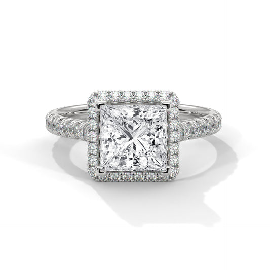 2 Carat Princess Cut Lab Grown Diamond Ring | Anniversary & Engagement Gifts for Women