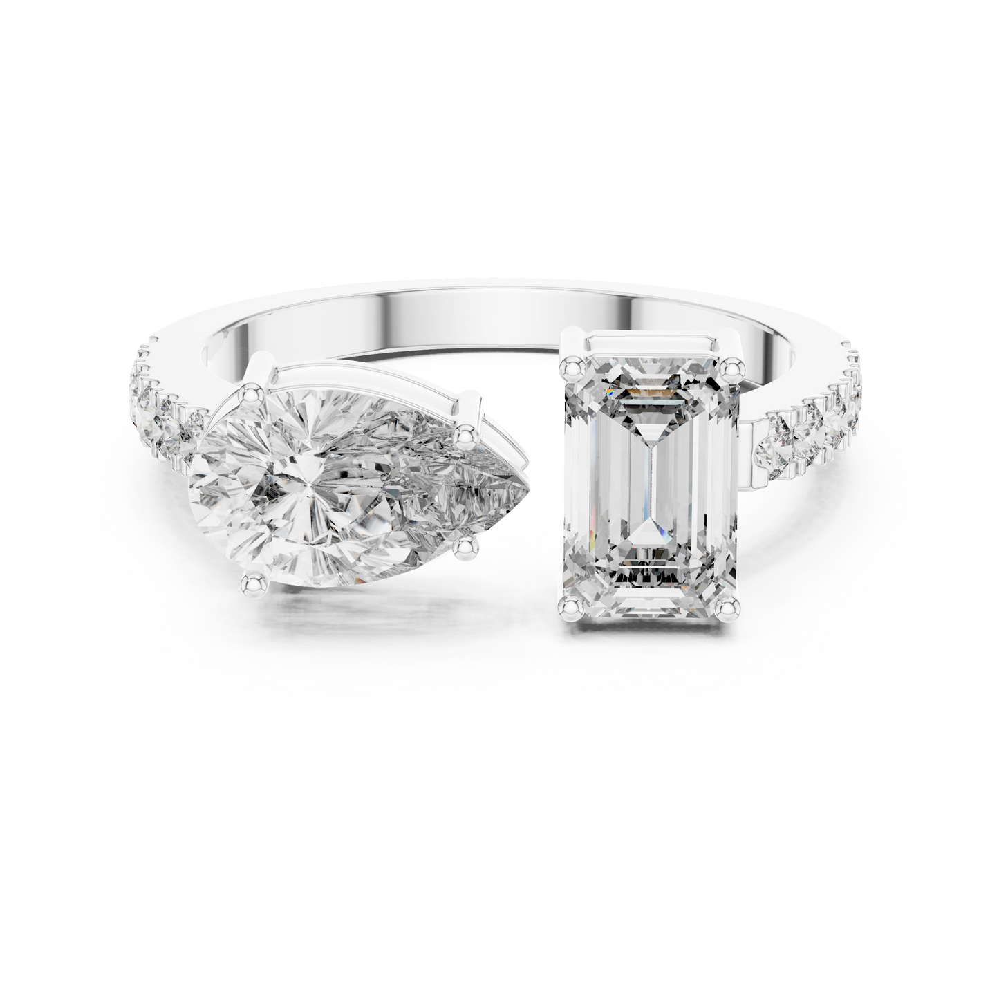 You & Me For Life Twin Spark Lab Diamond Ring