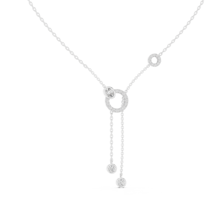 Lariat Drop Lab Diamond Necklace– Designer Charm Chain for Women | Luxury Elegant Jewelry for Gifting