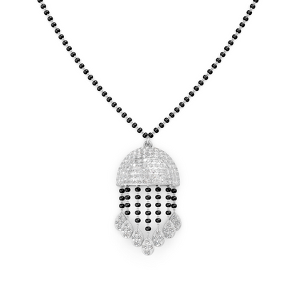Dome Tassel Forever Lab Diamond Mangalsutra For Bride