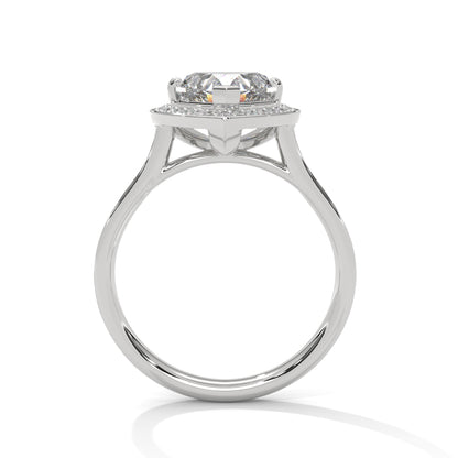 2 Carat Heart Shape Lab Grown Diamond Ring | Solitaire Halo Engagement & Anniversary Ring Gift for Women