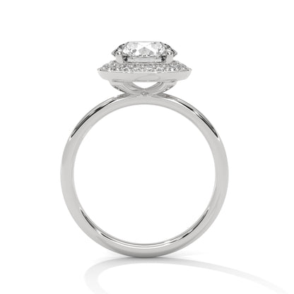Ripple-Dazzle 2 Carat Round Solitaire Lab Grown Diamond Promise Ring
