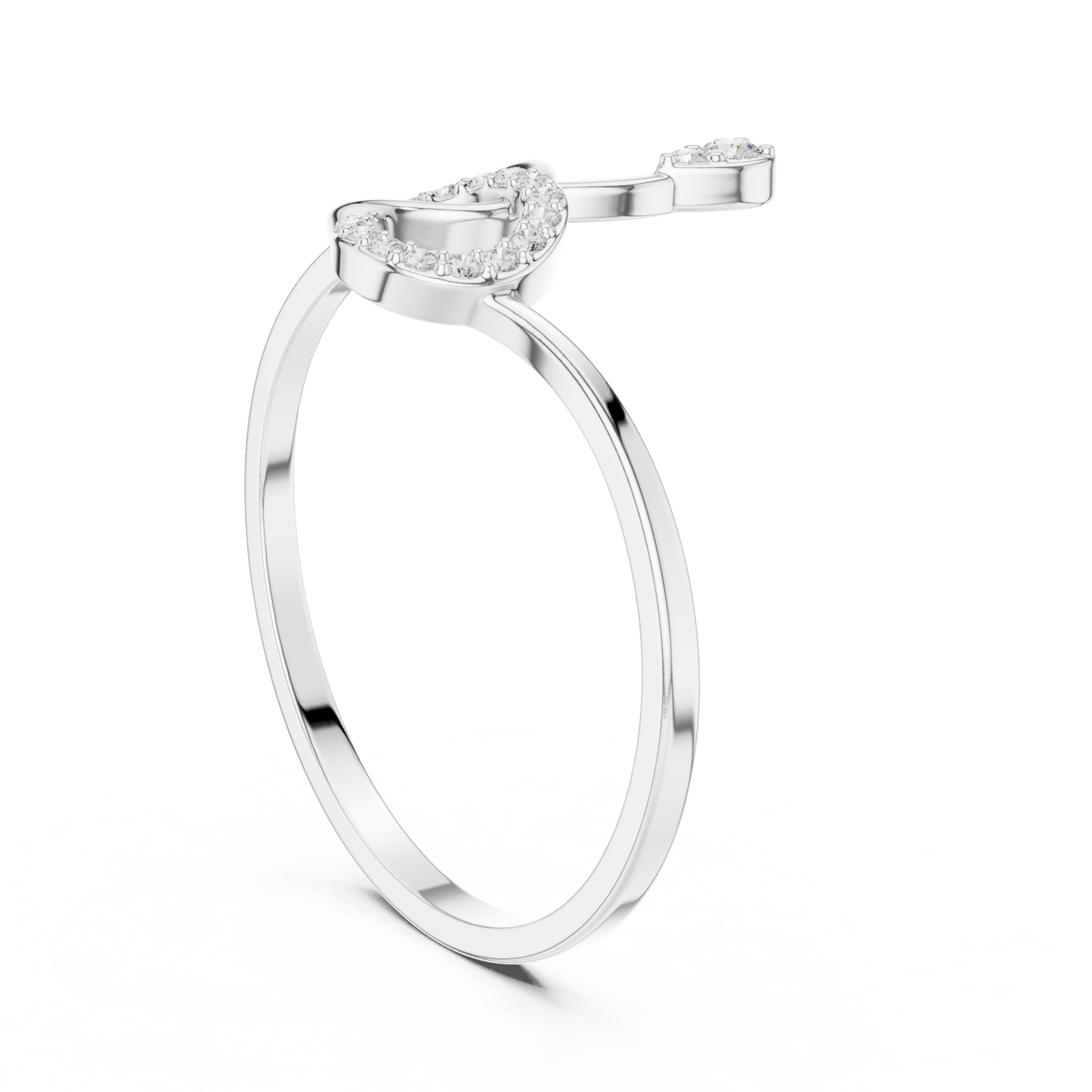 Infinity Knot Lab Grown Diamond Ring