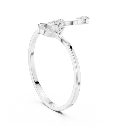 Infinity Knot Lab Grown Diamond Ring