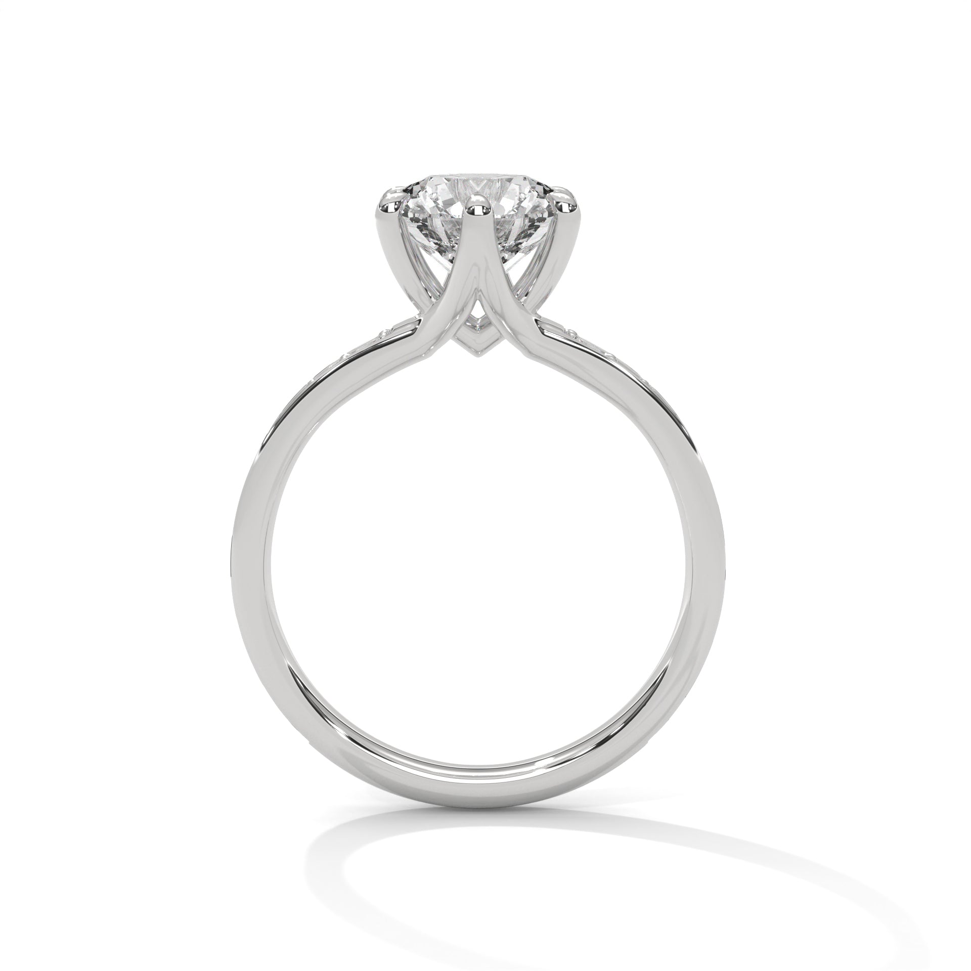 Modish 2 Carat Round Lab Grown Diamond Ring For Women
