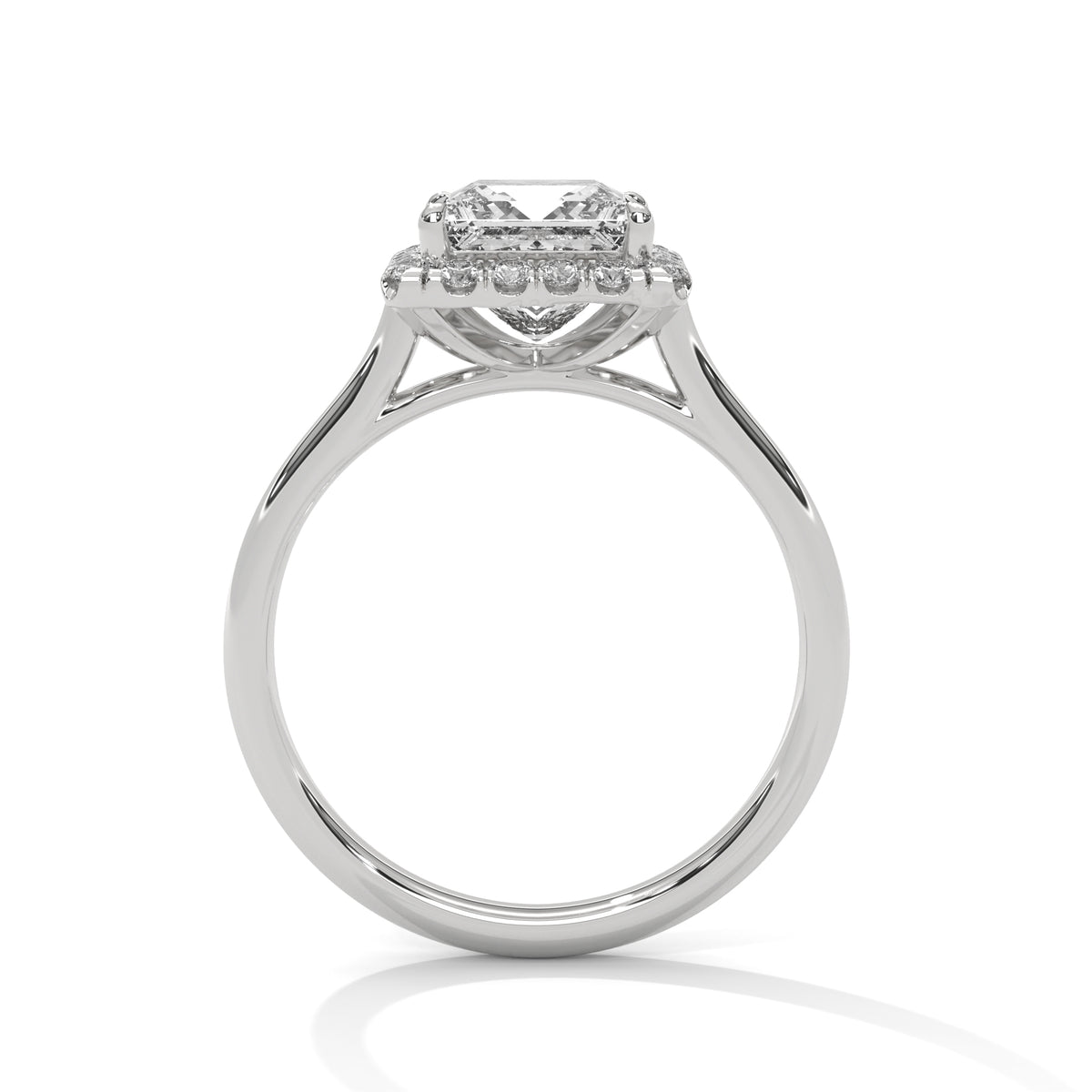 Regal Princess Cut Lab Grown Diamond Halo Ring – Engagement & Anniversary Ring  for Women