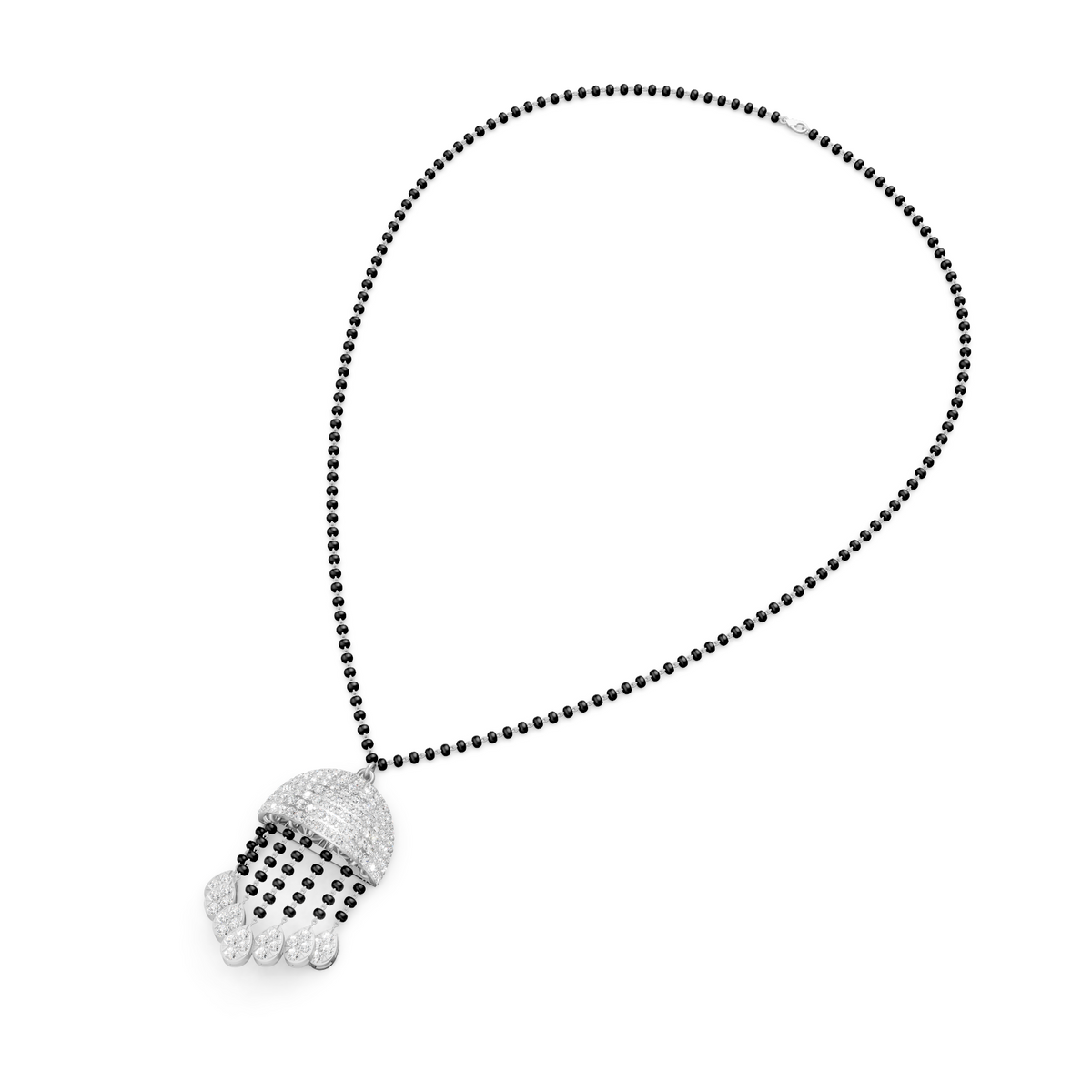 Dome Tassel Forever Lab Diamond Mangalsutra For Bride