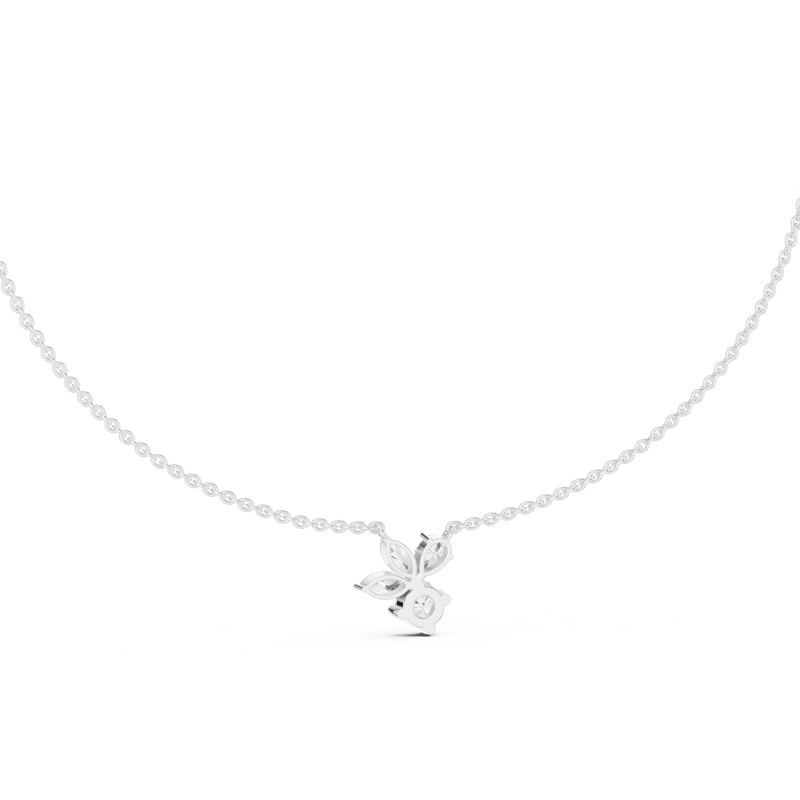 FloraLuxe Lab Diamond Pendant – Perfect Necklace For Teens & Women