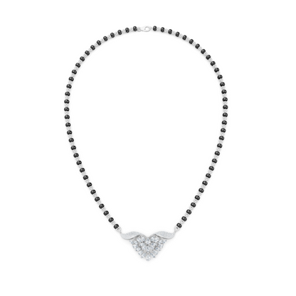 Hearts & Petals Lab Diamond Rich Look Mangalsutra For Women