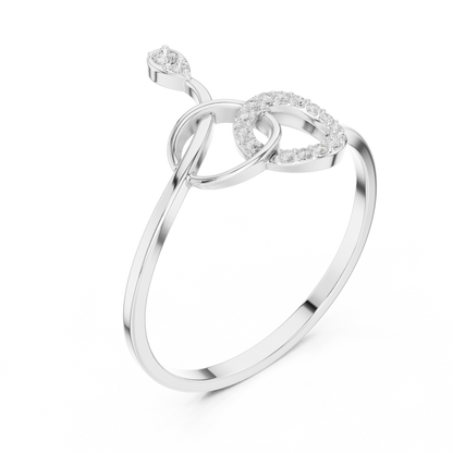 Infinity Knot Lab Grown Diamond Ring