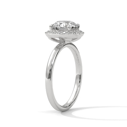 Ripple-Dazzle 2 Carat Round Solitaire Lab Grown Diamond Promise Ring