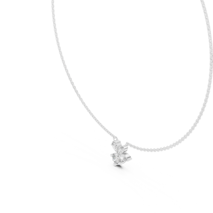 FloraLuxe Lab Diamond Pendant – Perfect Necklace For Teens & Women