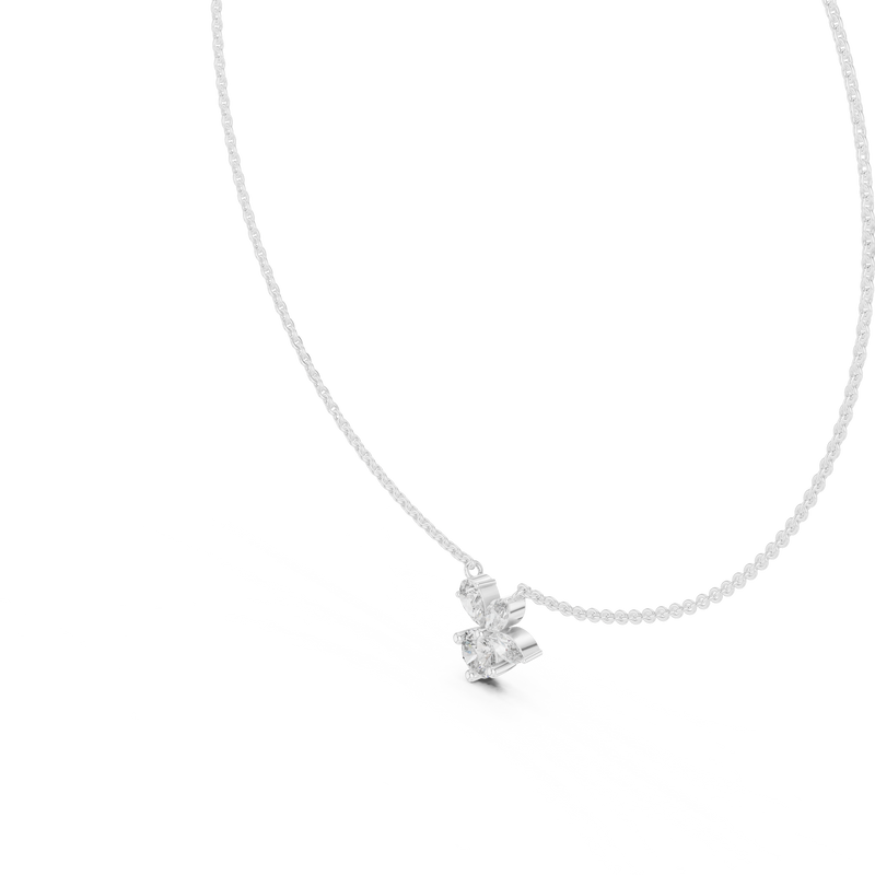 FloraLuxe Lab Diamond Pendant – Perfect Necklace For Teens & Women