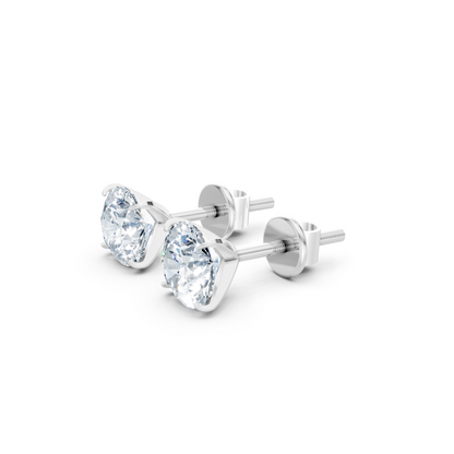 Everyday Glow – 20 Cent Solitaire Lab Diamond Stud in 14KT White Gold